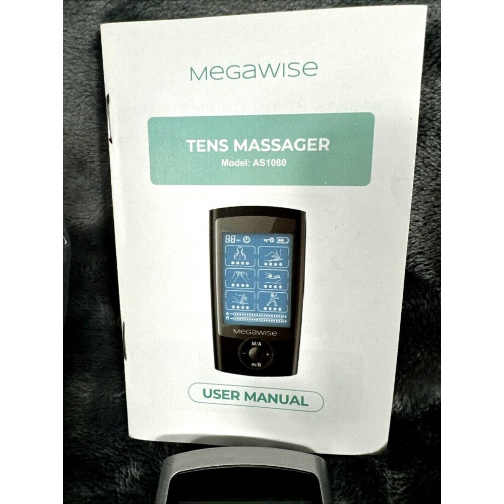 Megawise TENS Massager Model AS1080 With Electrodes & Cables